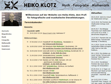 Tablet Screenshot of heikoklotz.de